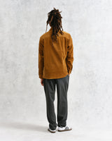 wax london Whiting - Ochre Jumbo Corduroy Overshirt