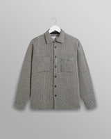 wax london Whiting Overshirt Black/Ecru Stepney