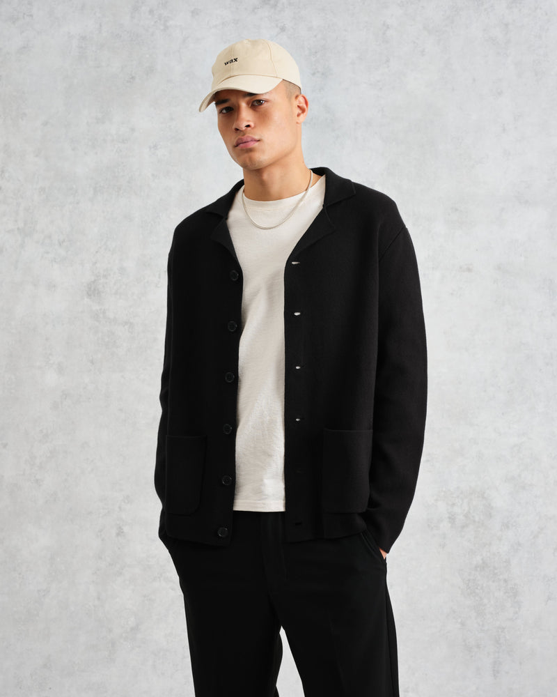 wax london Wightman - Black Milano Cardigan