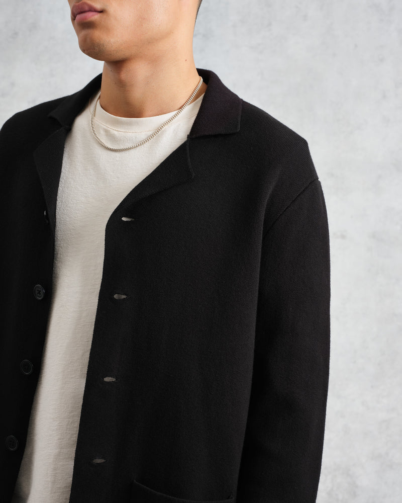 wax london Wightman - Black Milano Cardigan