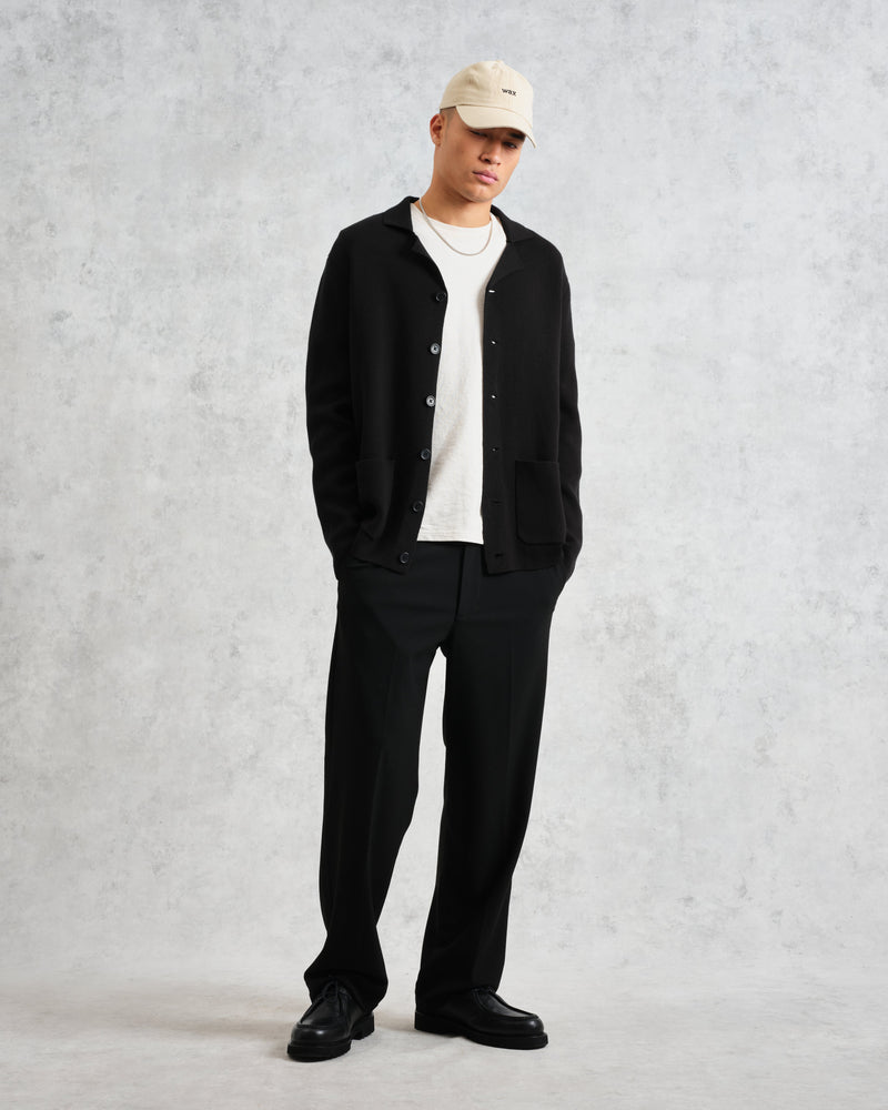 wax london Wightman - Black Milano Cardigan