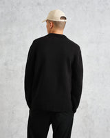 wax london Wightman - Black Milano Cardigan