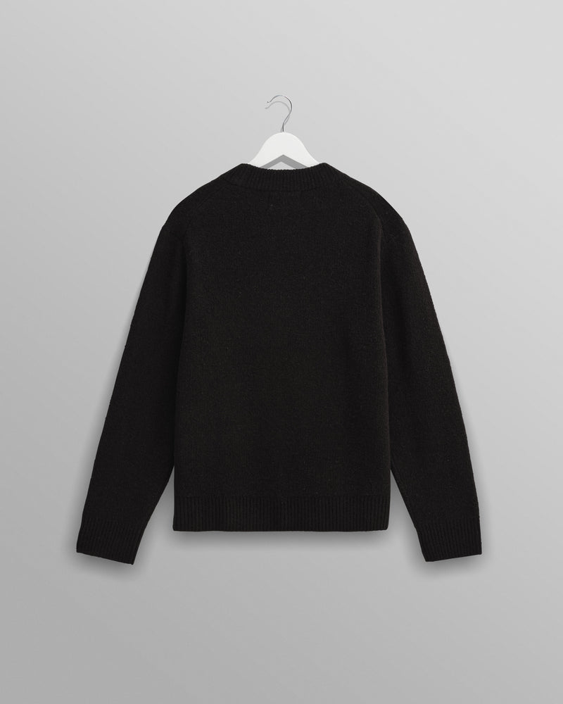 wax london Wilde - Black Boucle Jumper