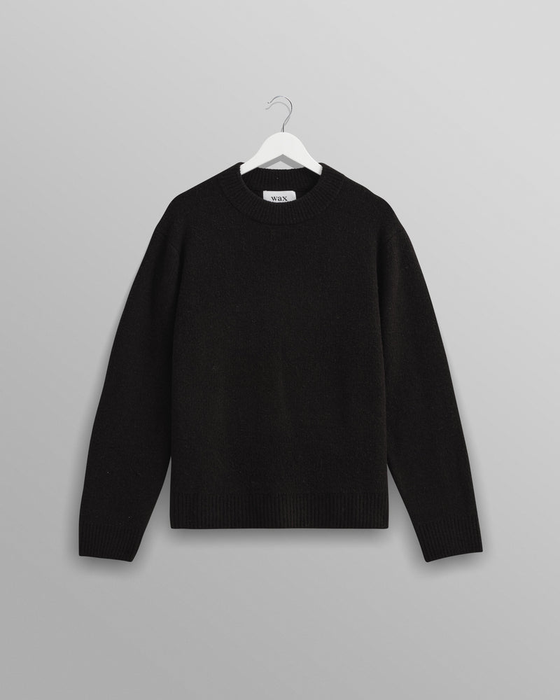 wax london Wilde - Black Boucle Jumper