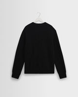 wax london men's Wilde - Black Fluffy Wool Crewneck