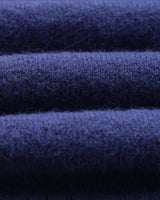 wax london men's Wilde - Blue Fluffy Wool Crewneck