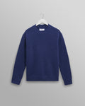 Wilde - Blue Fluffy Wool Crewneck