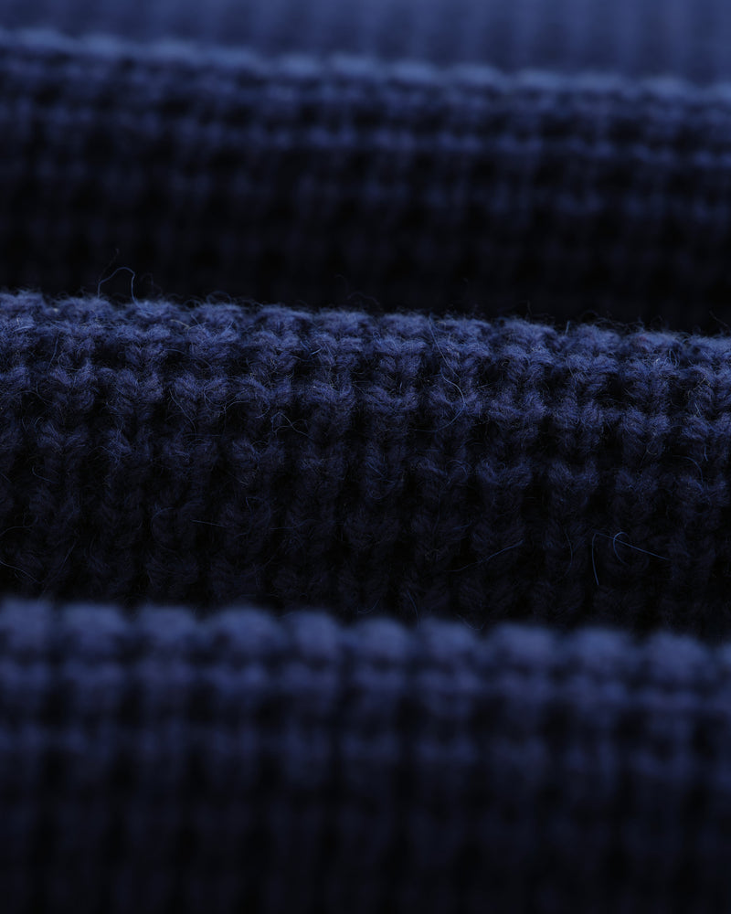 wax london Wilde - Blue Waffle Knit Jumper