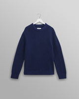 wax london Wilde - Blue Waffle Knit Jumper