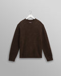 Wilde - Brown Fluffy Wool Crewneck