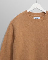wax london men's Wilde - Camel Fluffy Wool Crewneck