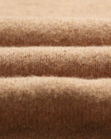 wax london men's Wilde - Camel Fluffy Wool Crewneck