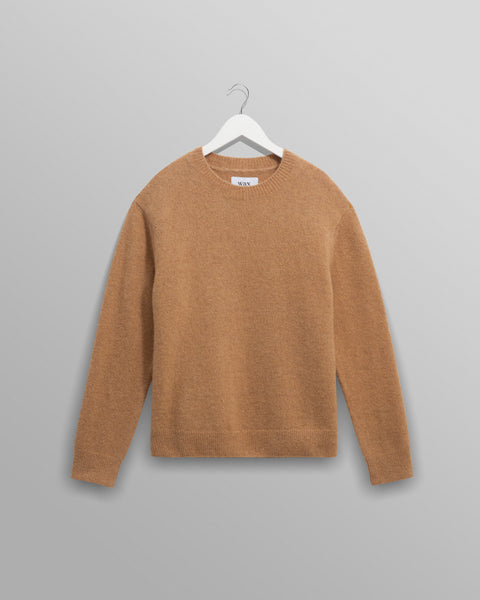 Wilde - Camel Fluffy Wool Crewneck