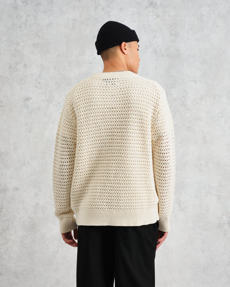 wax london Wilde - Ecru Open Knit Jumper