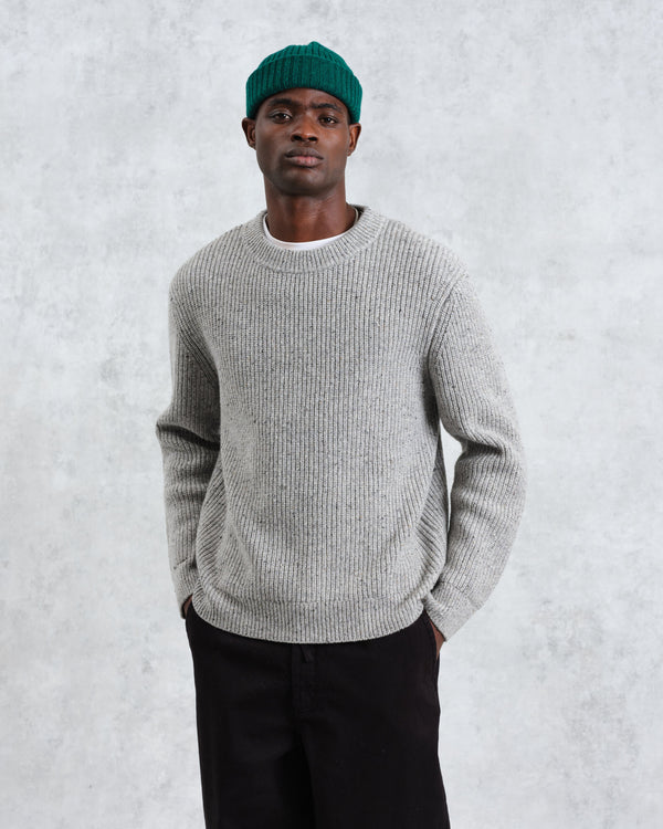 wax london Wilde - Grey Fleck Crew Neck