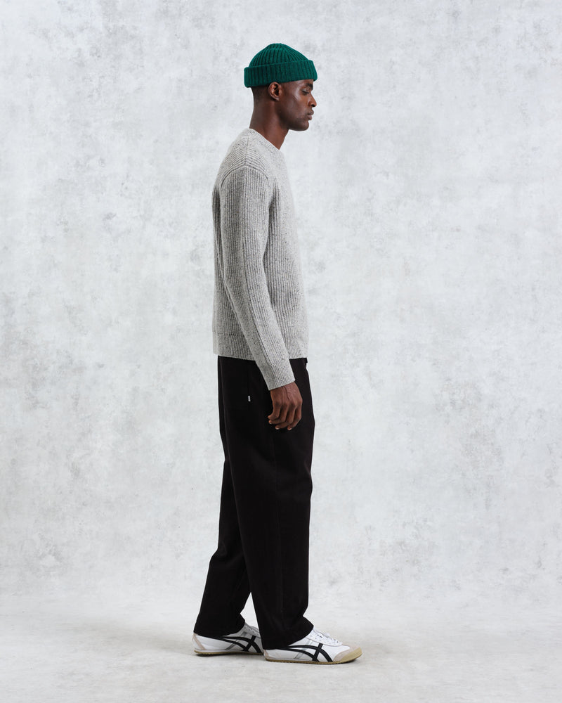 wax london Wilde - Grey Fleck Wool Jumper