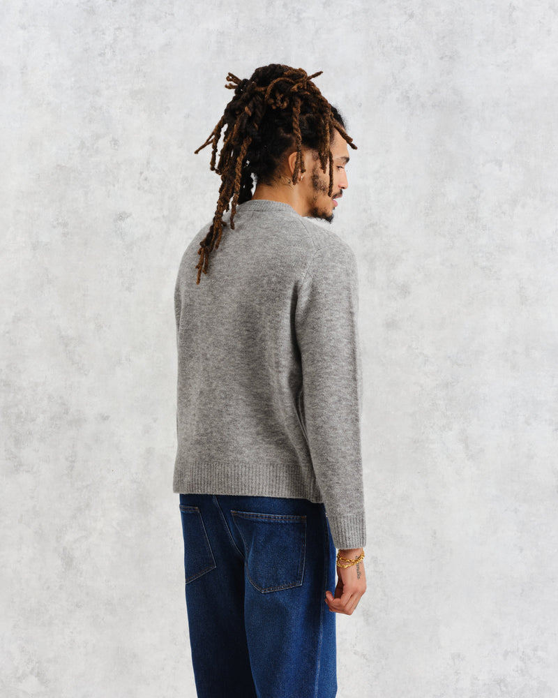 wax london Wilde - Grey Marl Boucle Jumper