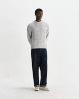 wax london men's Wilde - Multicolour Fleck Ribbed Chunky Wool Crewneck