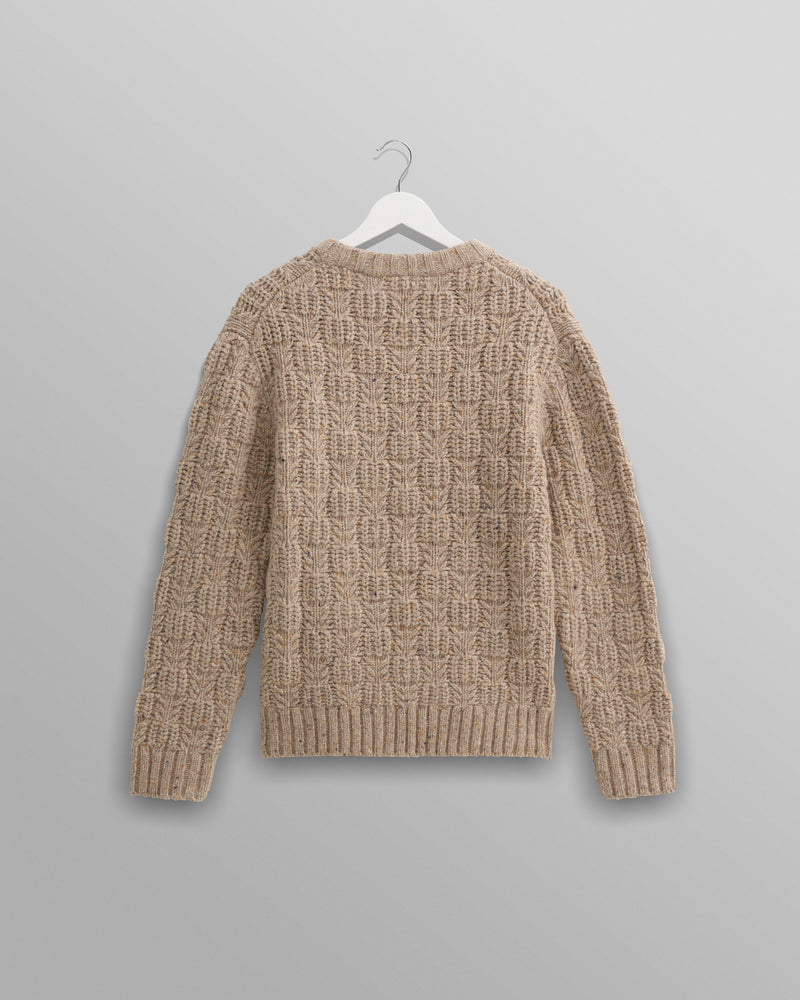 wax london Wilde - Natural Checkerboard Leaf Jumper