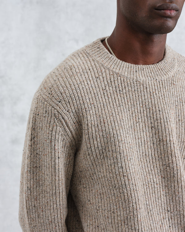 wax london Wilde - Natural Fleck Crew Neck