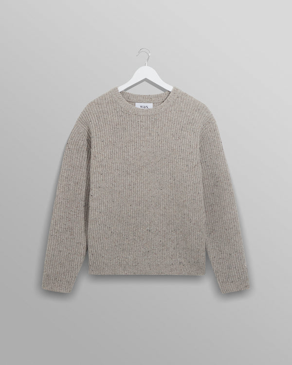 wax london Wilde - Natural Fleck Crew Neck