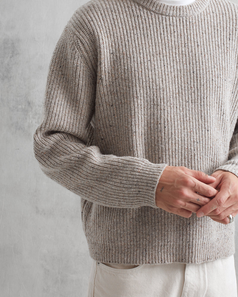 wax london Wilde - Natural Fleck Wool Jumper