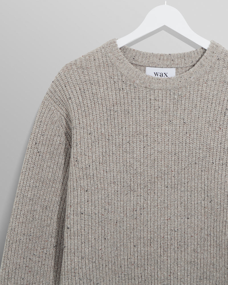 wax london Wilde - Natural Fleck Wool Jumper