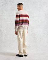 wax london Wilde - Oatmeal Brush Stripe Wool Jumper