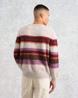 wax london Wilde - Oatmeal Brush Stripe Wool Jumper