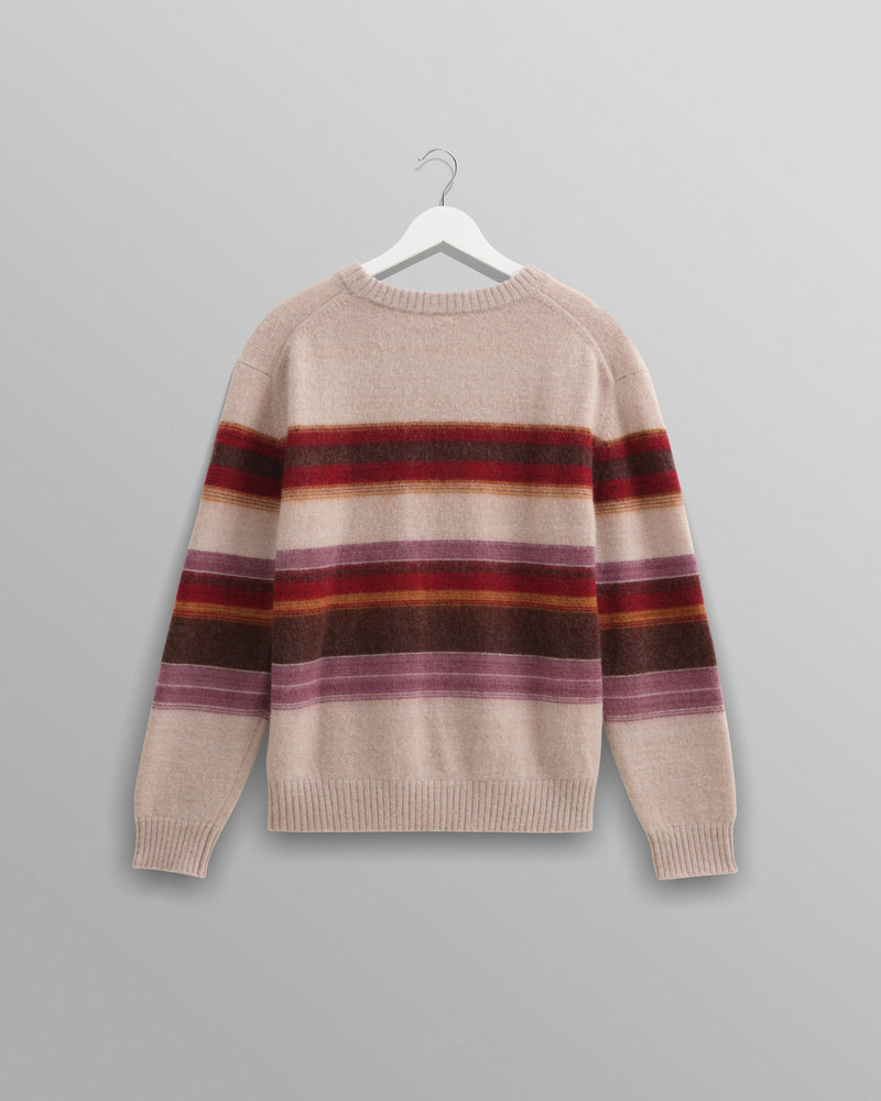 wax london Wilde - Oatmeal Brush Stripe Jumper