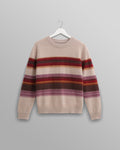Wilde - Oatmeal Brush Stripe Wool Jumper