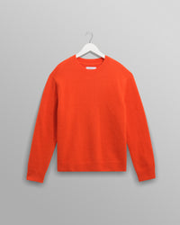 Wilde - Orange Fluffy Wool Crewneck