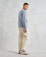 wax london Wilde - Pale Blue Waffle Knit Jumper