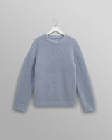 wax london Wilde - Pale Blue Waffle Knit Jumper