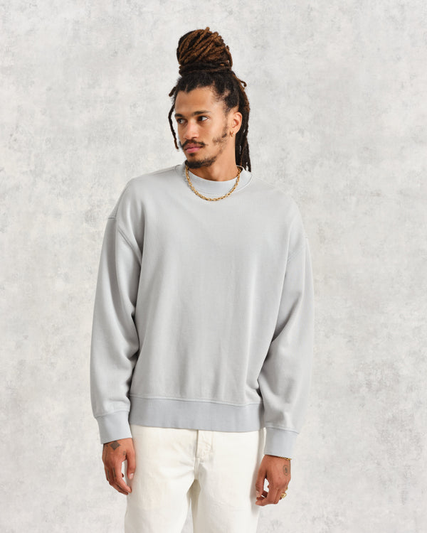 wax london Zen - Blue Oversized Organic Cotton Sweat