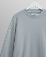 wax london Zen - Blue Oversized Organic Cotton Sweat