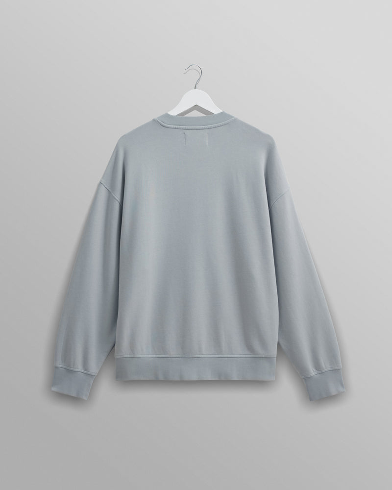 wax london Zen - Blue Oversized Organic Cotton Sweat