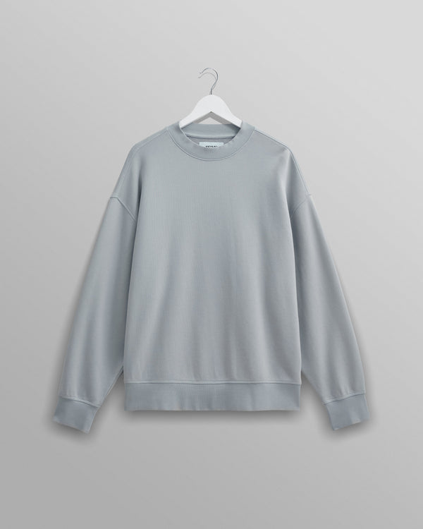 wax london Zen - Blue Oversized Organic Cotton Sweat