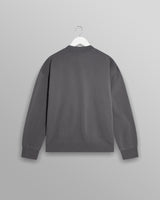 wax london Zen - Charcoal Oversized Organic Cotton Sweat