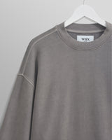 wax london Zen - Grey Oversized Organic Cotton Sweat