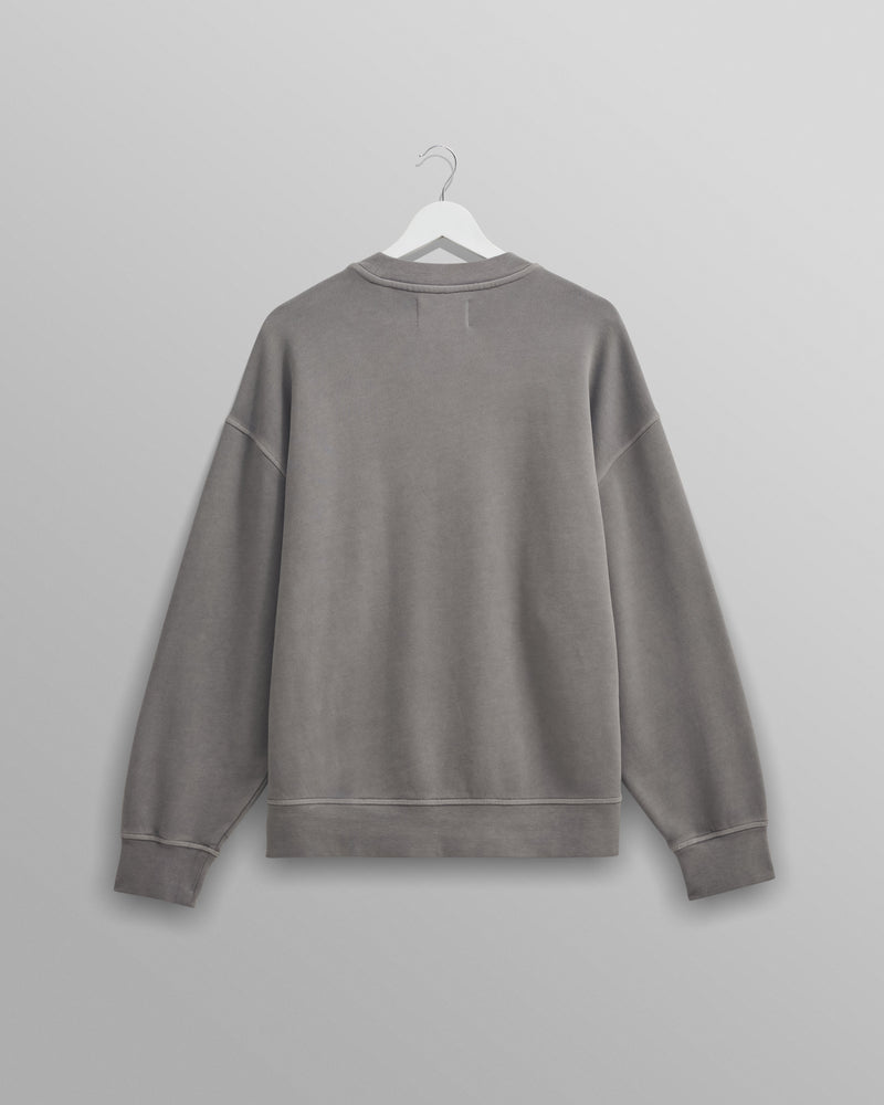 wax london Zen - Grey Oversized Organic Cotton Sweat