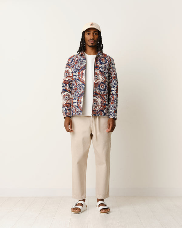 Chase Jacket Navy/Rust Fire Jacquard