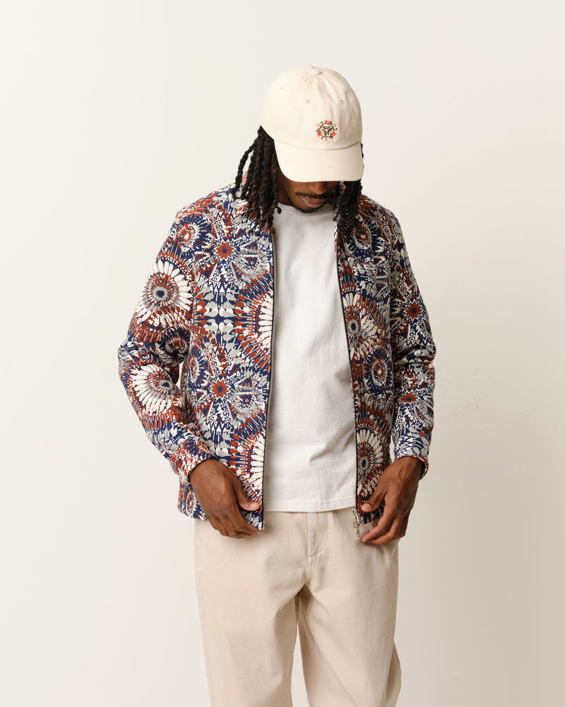 Chase Jacket Navy/Rust Fire Jacquard