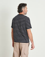 Dean T Shirt Navy Stripe