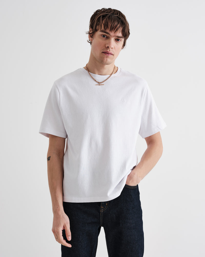 Dean T-Shirt White With Tonal W