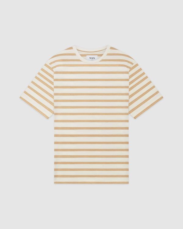 Dean T-Shirt Ecru Stripe