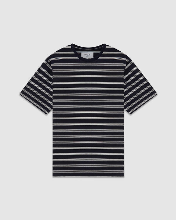 Dean T-Shirt Navy Stripe