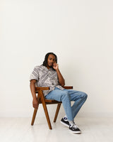 Didcot Shirt Off White/Navy Paisley