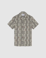 Didcot Shirt Grey/Ecru Aztec Ikat