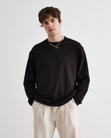 Hayden LS T-Shirt Black With Tonal W